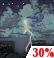 Tuesday Night: A 30 percent chance of showers and thunderstorms before 8pm.  Mostly clear, with a low around 77. North northeast wind 5 to 10 mph. 